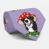 Bernese Mountain Dog Red Mushroom Cap Krawatte (Gerollt)