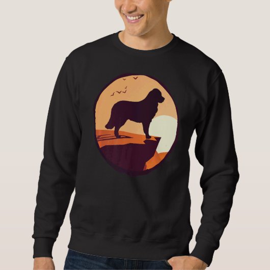Bernese Mountain Dog Retro 3 Sweatshirt (Vorderseite)
