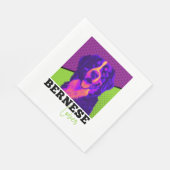 Bernese Mountain Dog - Retro Bernese Lover Serviette (Ecke)