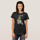 Bernese Mountain Dog Riding Sloth Tortoise T-Shirt (Vorne ganz)