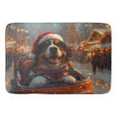 Bernese Mountain Dog Roller Untersetzer Weihnachte Badematte (Vorderseite)