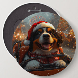 Bernese Mountain Dog Roller Untersetzer Weihnachte Button