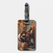 Bernese Mountain Dog Roller Untersetzer Weihnachte Gepäckanhänger (Rückseite vertikal)