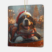 Bernese Mountain Dog Roller Untersetzer Weihnachte Keramikornament (Links)