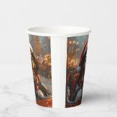 Bernese Mountain Dog Roller Untersetzer Weihnachte Pappbecher (Rechts)