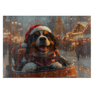 Bernese Mountain Dog Roller Untersetzer Weihnachte Schneidebrett