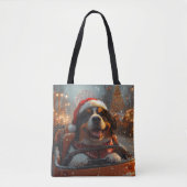 Bernese Mountain Dog Roller Untersetzer Weihnachte Tasche (Vorderseite)