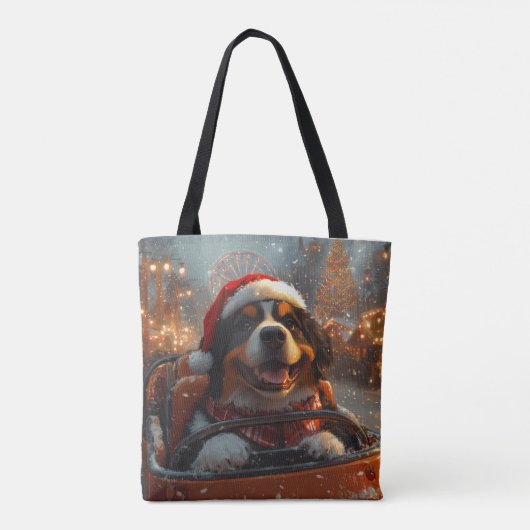 Bernese Mountain Dog Roller Untersetzer Weihnachte Tasche (Rückseite)
