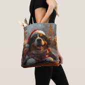 Bernese Mountain Dog Roller Untersetzer Weihnachte Tasche (Von Nahem)