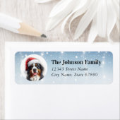 Bernese Mountain Dog Rücksendeadressen-Aufkleber (Insitu)