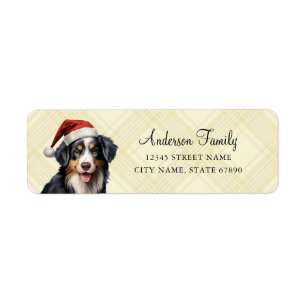 Bernese Mountain Dog Rücksendeadressen-Aufkleber