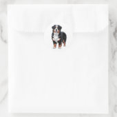 Bernese Mountain Dog Runder Aufkleber (Tasche)