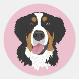 Bernese Mountain Dog Runder Aufkleber