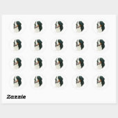 Bernese Mountain Dog Runder Aufkleber (Blatt)