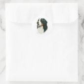 Bernese Mountain Dog Runder Aufkleber (Tasche)