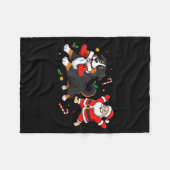 Bernese Mountain Dog Santa Claus Boots Christmas W Fleecedecke (Vorderseite (Horizontal))
