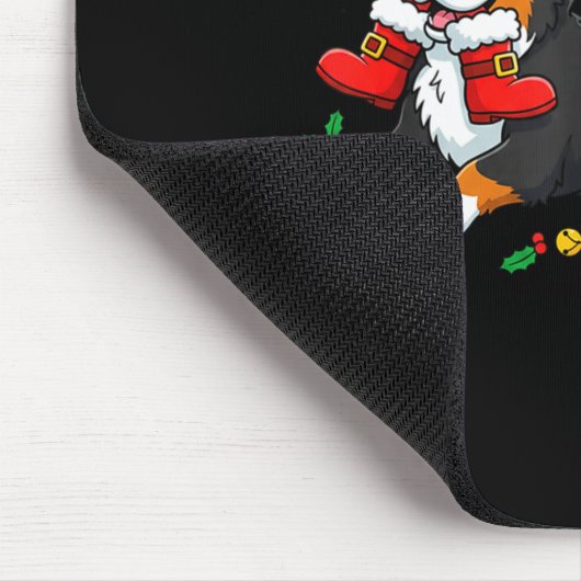 Bernese Mountain Dog Santa Claus Boots Christmas W Mousepad (Ecke)