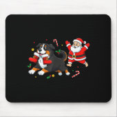 Bernese Mountain Dog Santa Claus Boots Christmas W Mousepad (Vorne)