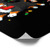 Bernese Mountain Dog Santa Claus Boots Christmas W Poster (Ecke)