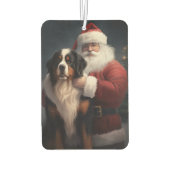 Bernese Mountain Dog Santa Claus Weihnachten Autolufterfrischer (Rückseite)