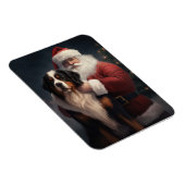 Bernese Mountain Dog Santa Claus Weihnachten Magnet (Rechte Seite)