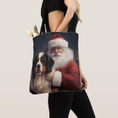 Bernese Mountain Dog Santa Claus Weihnachten Tasche (Von Nahem)