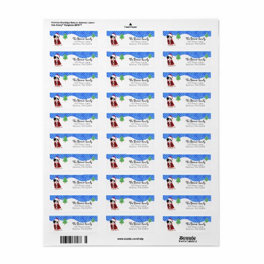 Bernese Mountain Dog Santa Paws Holiday (Vorne)