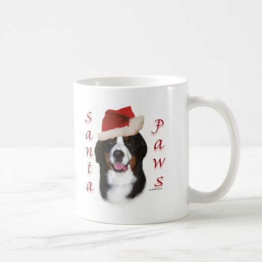Bernese Mountain Dog Santa Paws Kaffeetasse (Rechts)