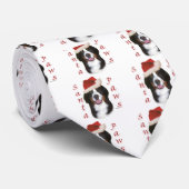 Bernese Mountain Dog Santa Paws Krawatte (Gerollt)