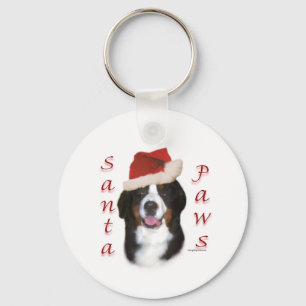 Bernese Mountain Dog Santa Paws Schlüsselanhänger