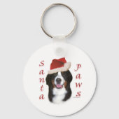 Bernese Mountain Dog Santa Paws Schlüsselanhänger (Rückseite)