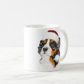 Bernese Mountain Dog Santa Pup Kaffeetasse (VorderseiteRechts)