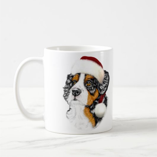 Bernese Mountain Dog Santa Pup Kaffeetasse (Links)