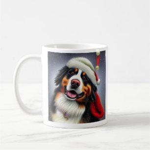 Bernese Mountain Dog, Santa, Weihnachts-Kaffee-Tas Kaffeetasse