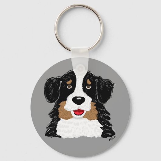 Bernese Mountain Dog Schlüsselanhänger (Vorderseite)