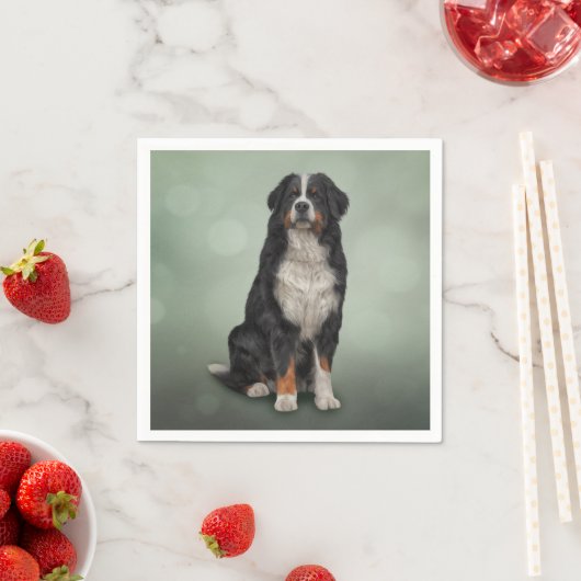 Bernese Mountain Dog Serviette (Beispiel)