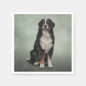 Bernese Mountain Dog Serviette (Vorderseite)