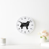 Bernese Mountain Dog Silhouette Berner Runde Wanduhr (Zuhause)