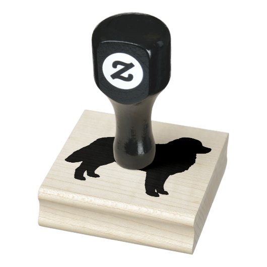 Bernese Mountain Dog Silhouette Gummistempel (Stempel)