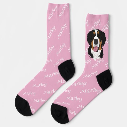 Bernese Mountain Dog Socken (Linkes Detail)