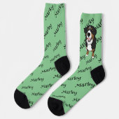 Bernese Mountain Dog Socken (Linkes Detail)