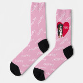 Bernese Mountain Dog Socken (Linkes Detail)