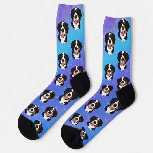 Bernese Mountain Dog Socken (Linkes Detail)