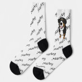 Bernese Mountain Dog Socken (Linkes Detail)