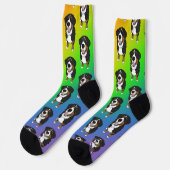 Bernese Mountain Dog Socken (Linkes Detail)