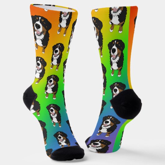 Bernese Mountain Dog Socken (Gewinkelt)