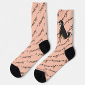 Bernese Mountain Dog Socken (Linkes Detail)