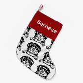 Bernese Mountain Dog Socken Maßgeschneiderte Hunde (Vorderansicht (hängend))