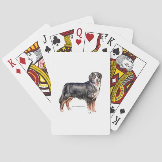 Bernese Mountain Dog Spielkarten (Rückseite)