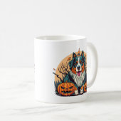 Bernese Mountain Dog Spooky Halloween Kaffeetasse (VorderseiteRechts)